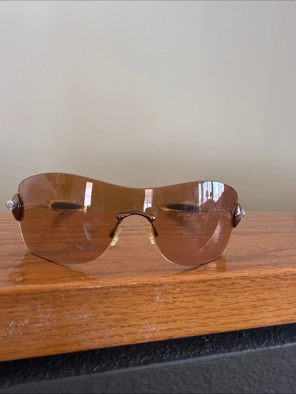 Vintage Oakley Compulsive Squared 05-357 Y2K Shield Sunglasses + Case